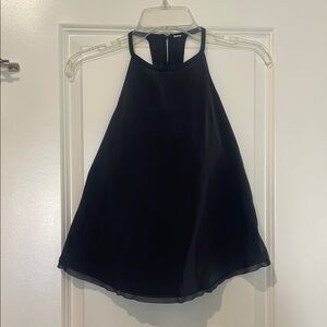 Lululemon black tank top with built in bra